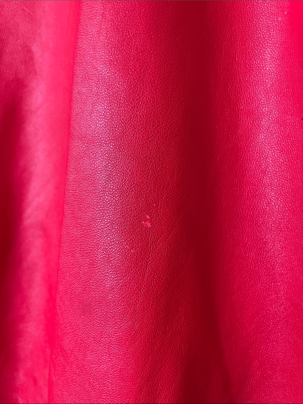 Red Leather Puff-Sleeve Jacket 1980s Vintage - Picture 9 of 10